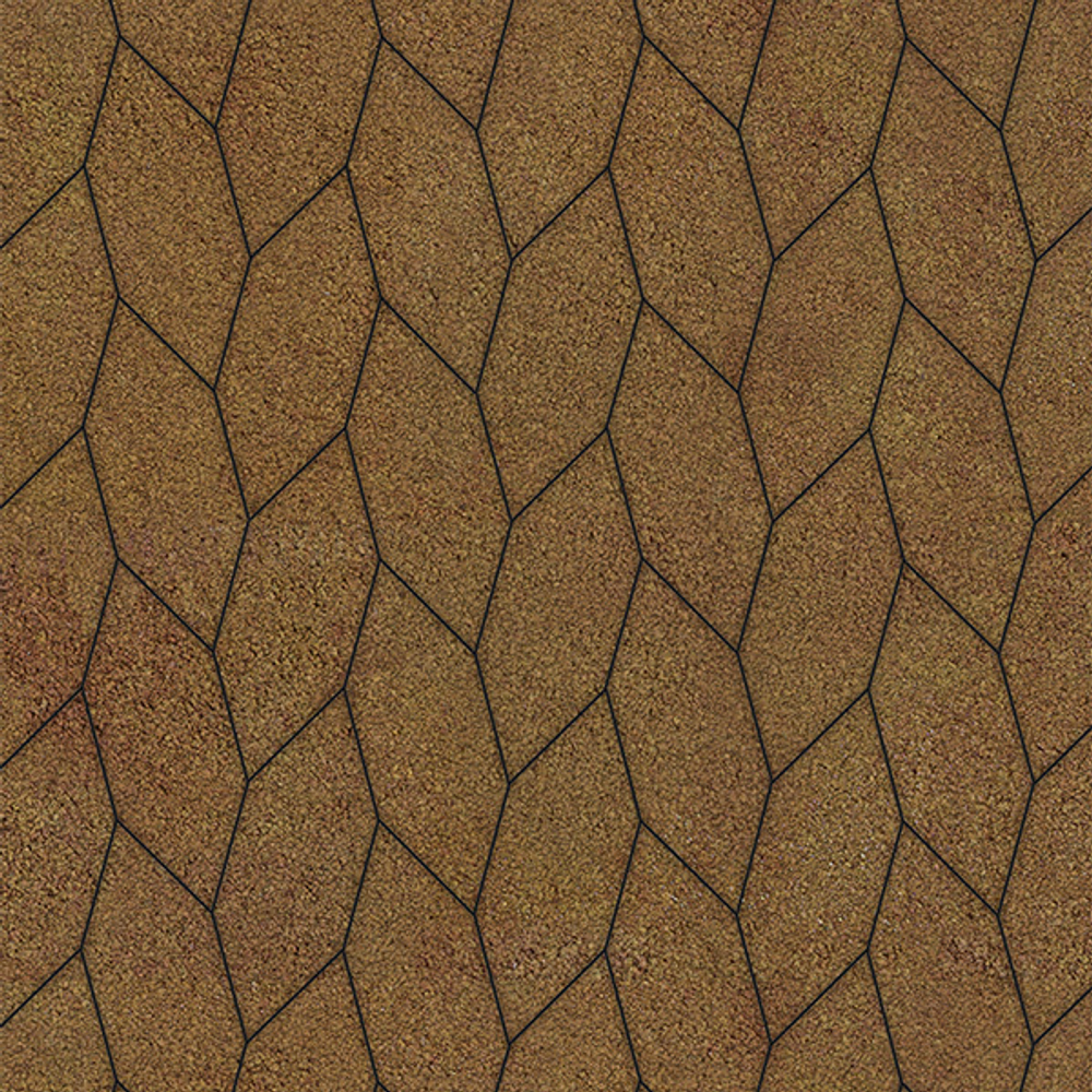 Тротуарная плитка СКОШЕННЫЙ ШЕСТИУГОЛЬНИК Листопад гранит Сахара