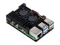 Корпус для Raspberry Pi 5 с вентиляторами (LT-RPI5C03B / алюминий / чёрный)
