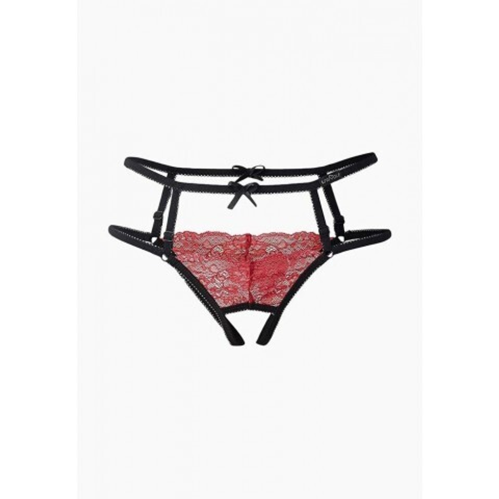 Красные трусики с доступом и лентами (Easy to love) (р)