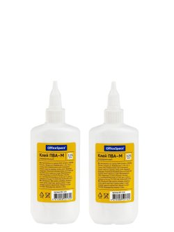 Клей ПВА 125г с дозатором 2 штуки