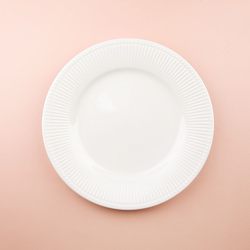 Тарелка "Белый шоколад" d=21см. (min6) (транспортная упаковка)