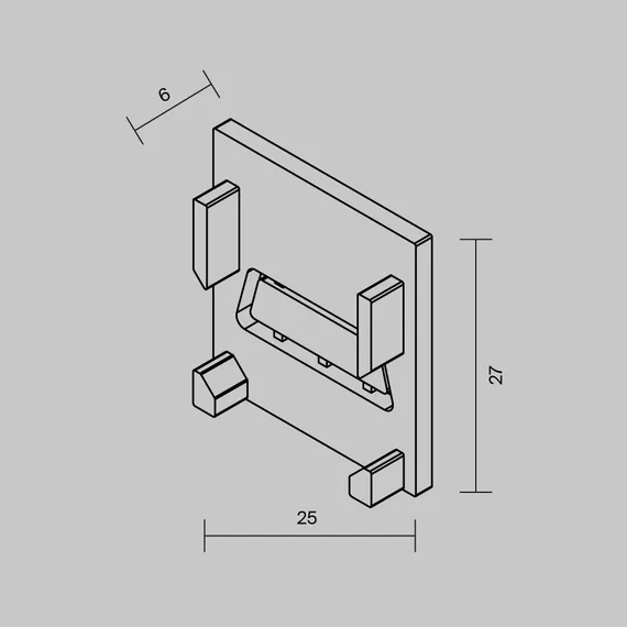 Комплект заглушек для алюминиевого профиля Exility IP 5 шт. Outdoor o-tr002-ec