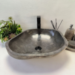 Раковина из речного камня RS-63864 (52*49*15) 0123