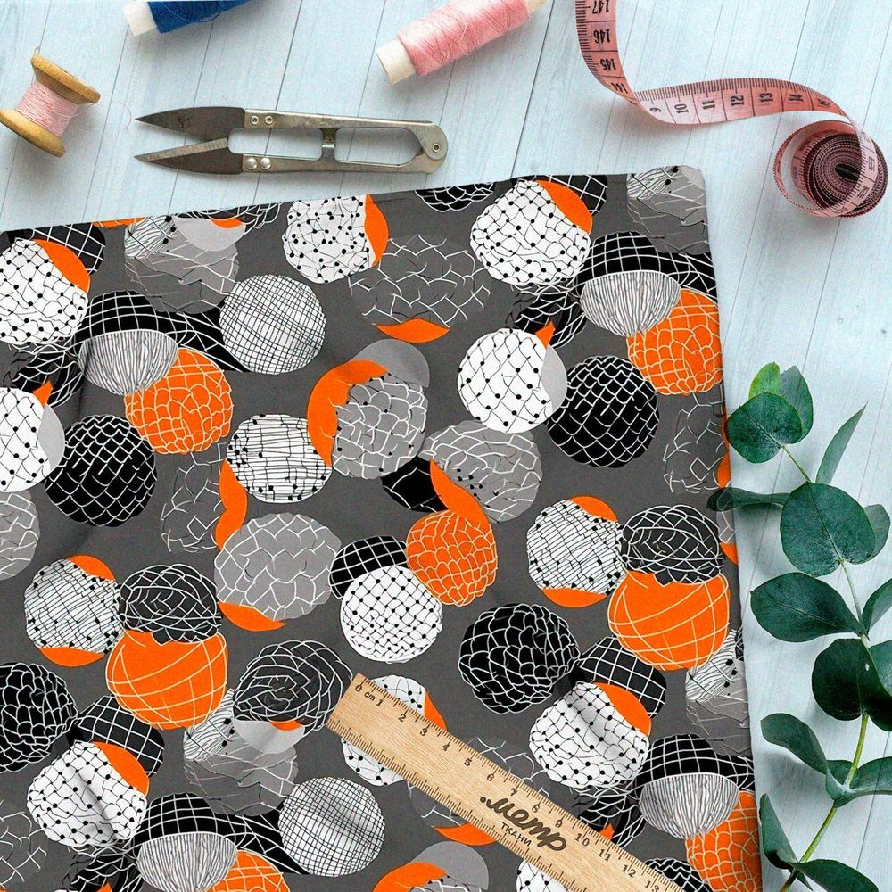 Ткань Барби геометрические мечты космоса