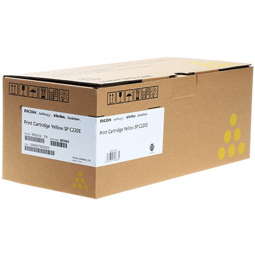 Картридж Ricoh тип SP C220 406055/407643 для SPC220/C221/C222/C240 желтый