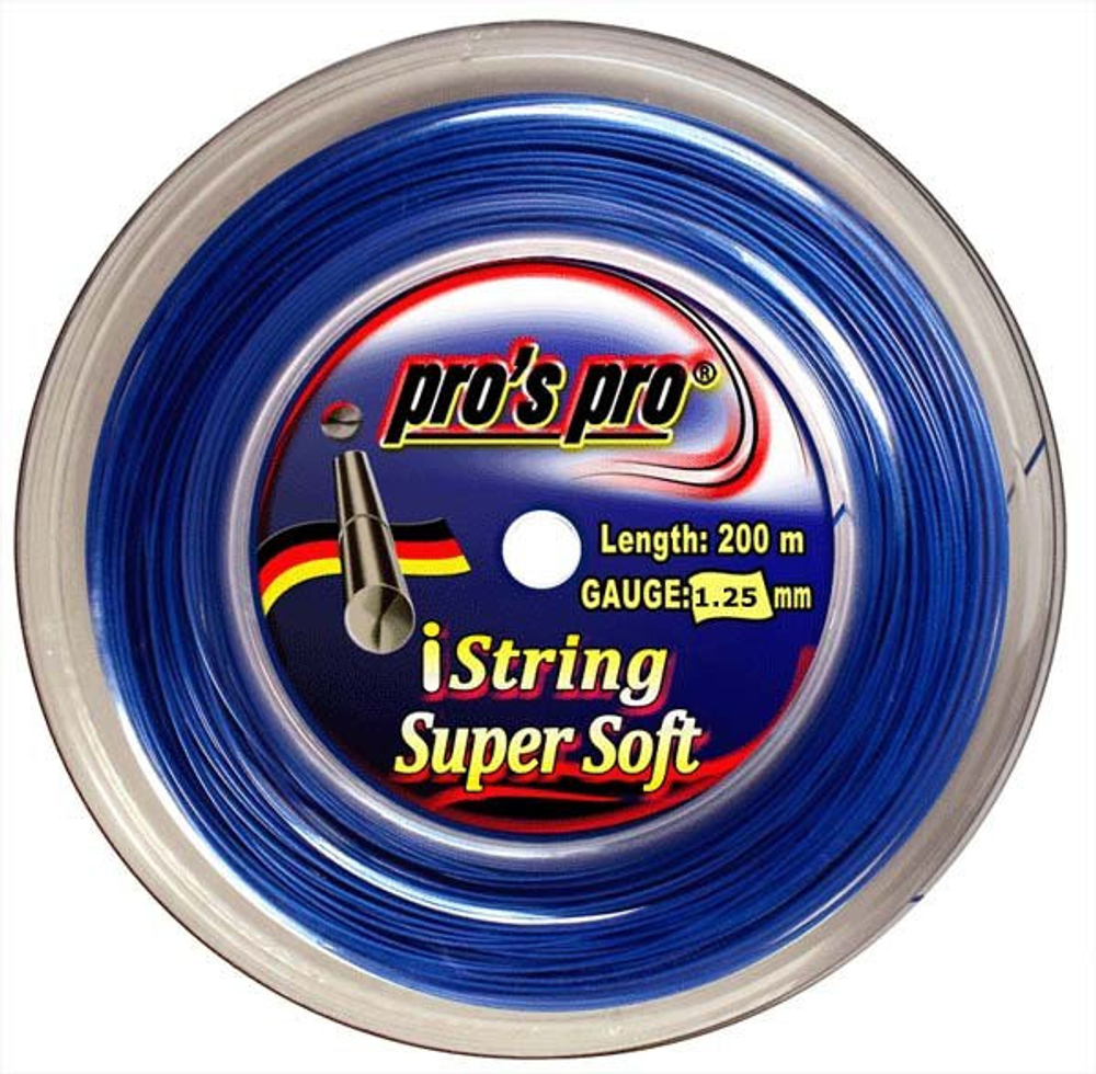 Теннисные струны Pro's Pro iString Super Soft (200 m) - небесный