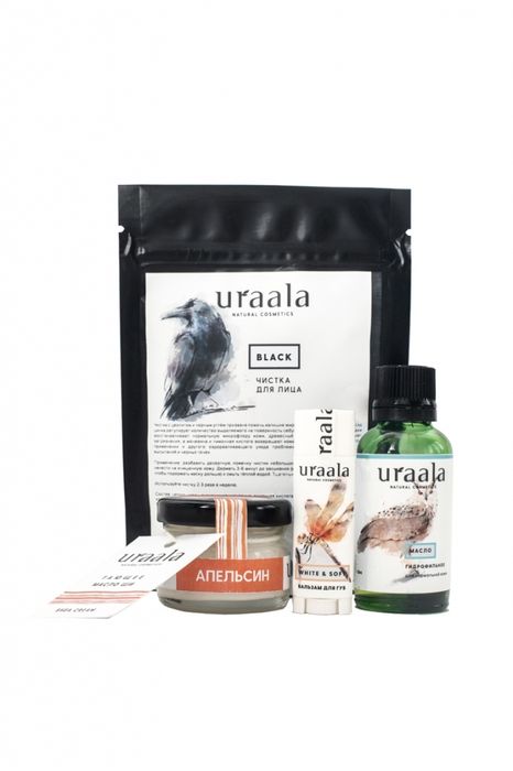 Подарочный набор №2, с чисткой BLACK, Ura'ala