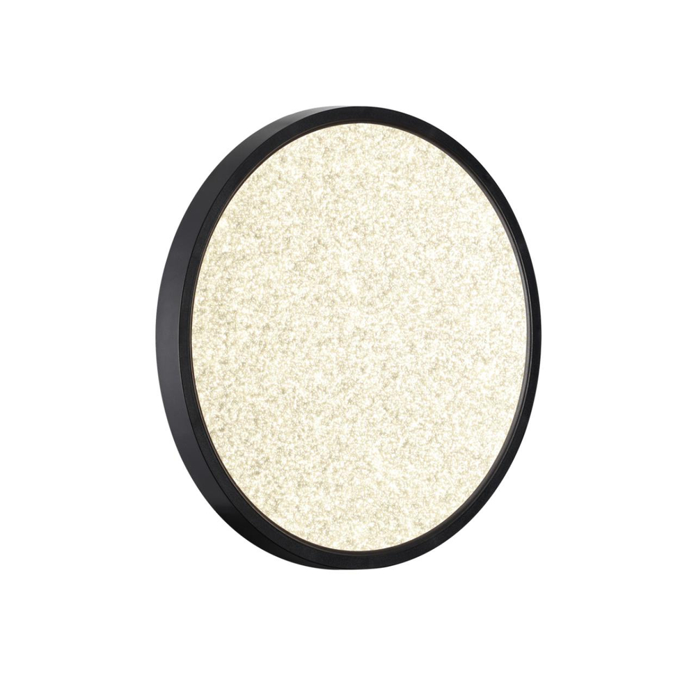 7662/24L MITRA LED SN 555 Светильник пластик/белый/черный LED 24Вт 3000/4000K D300 IP40 OMEGA BLACK