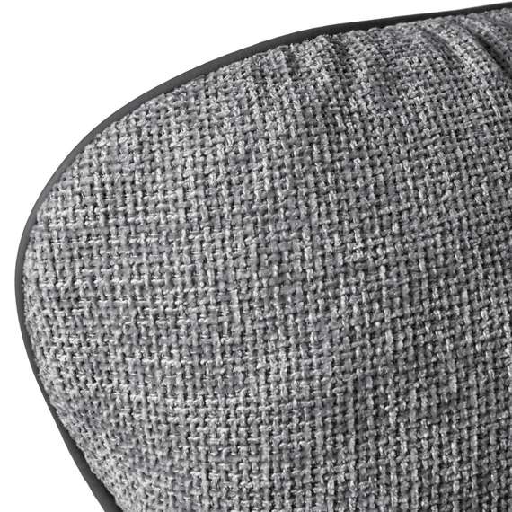 Кресло Hugo тёмно-серая экокожа, шенилл