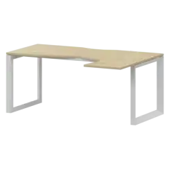 Стол эргономичный правый на металлокаркасе НТМП.О-060.ПР  1600x1000x750 Аргентум-МП