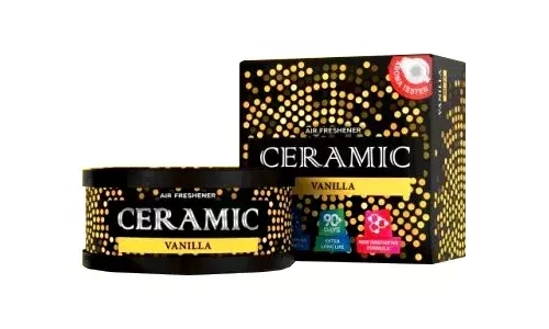 Ароматизатор "Tensy" на панель банка Керамика Ваниль (40шт/кор)