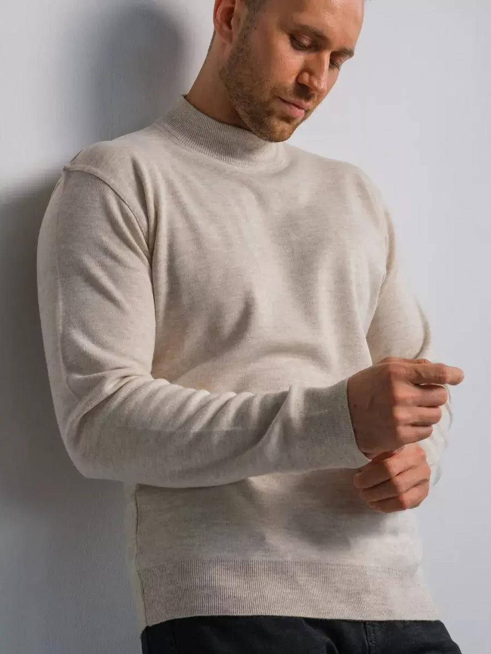 Джемпер Турция тонкий теплый с горлом