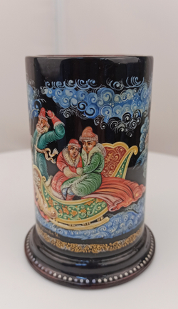 Стакан под ручки с карандашами "Тройка-2" круговая роспись