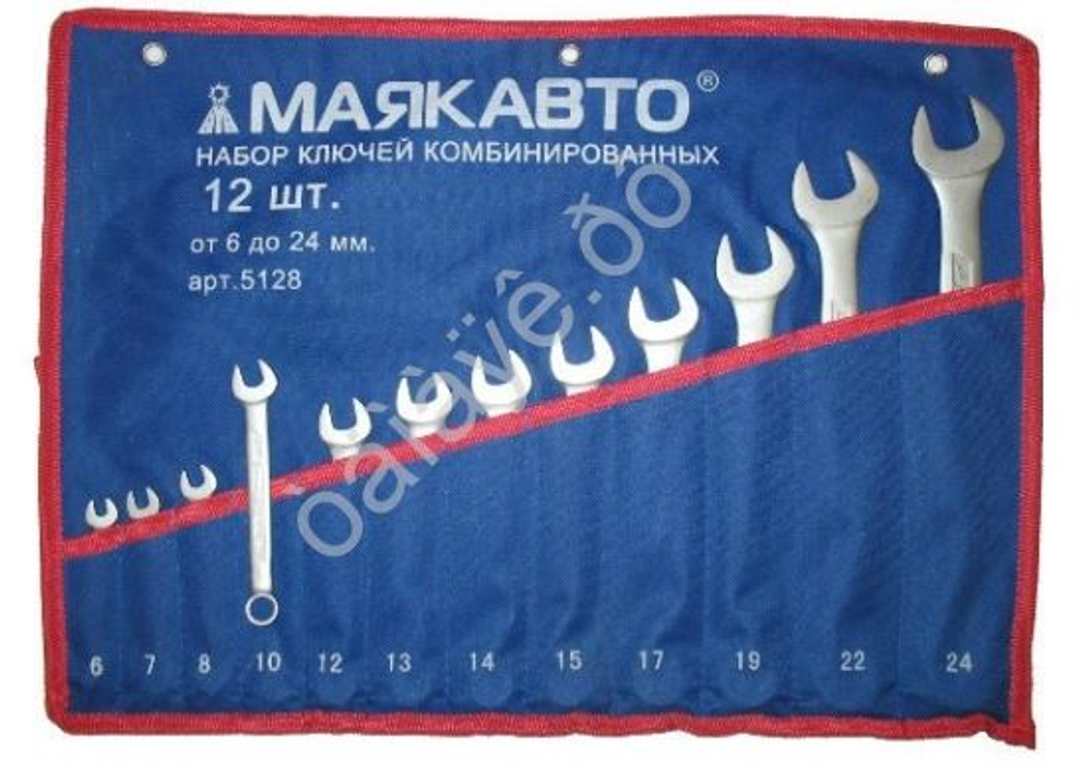 Набор ключей комбинированных 12пр.(6-24мм) в сумке МАЯКАВТО™ 5128