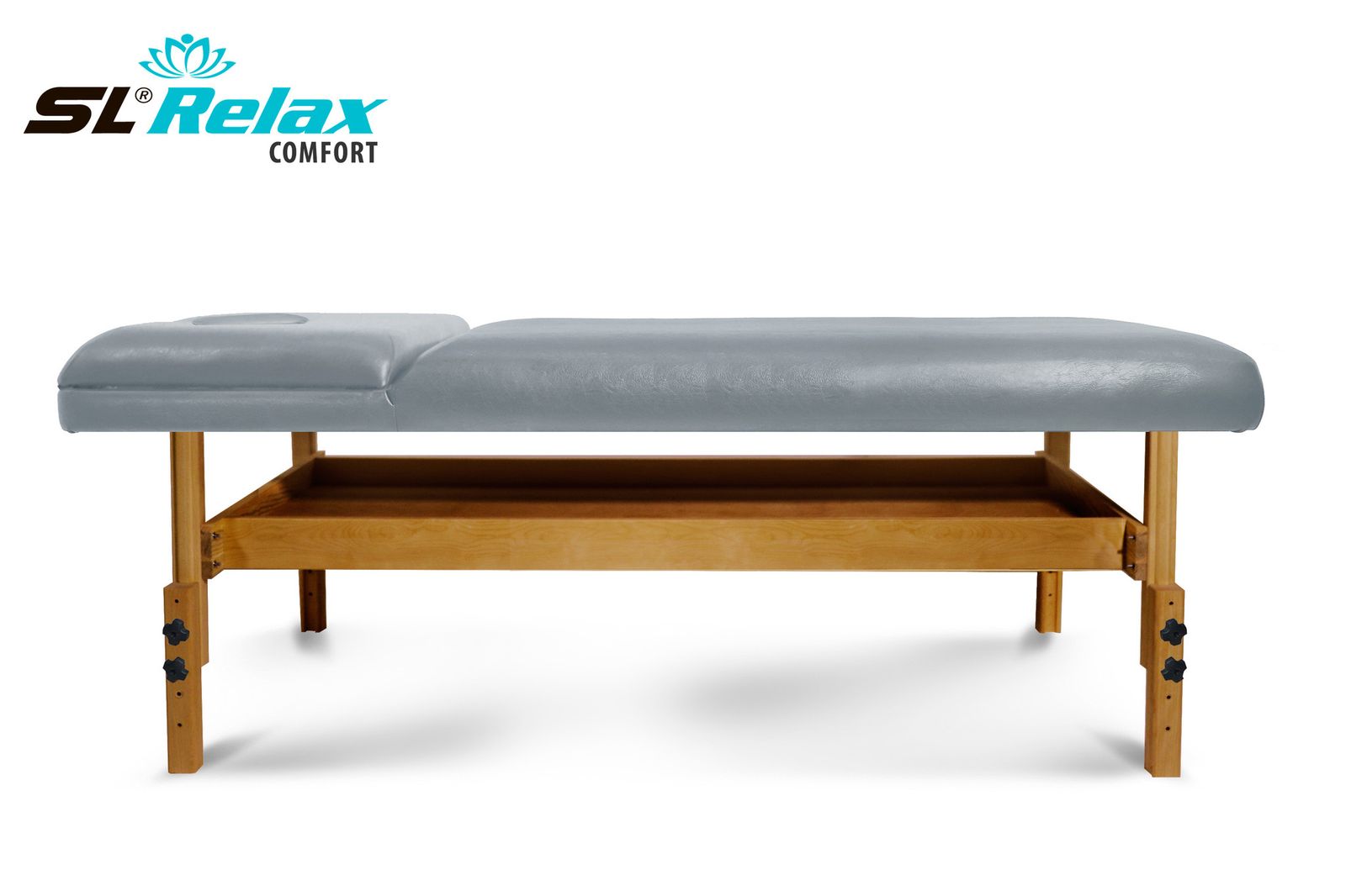 Массажный стол Relax Comfort серая кожа фото №4