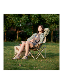 Кресло туристическое Naturehike Stellaluna T01 складное, 80х53х66 см, до 110 кг, серо-черное