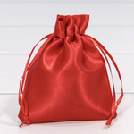 Мешочек 10х12см Атлас (Красный)