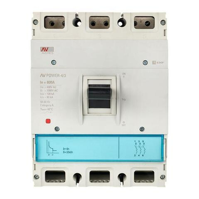 Выключатель автоматический 800А 35кА AV POWER-4/3 TR EKF mccb-43-800-TR-av