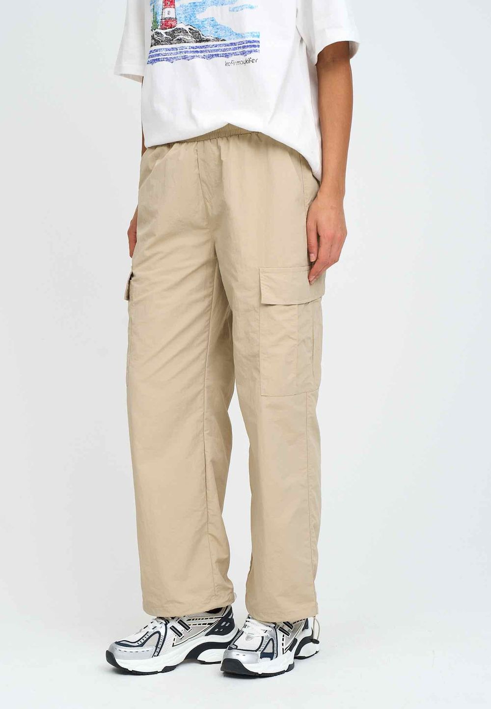 Брюки Kefirmaykifer Карго бежевые