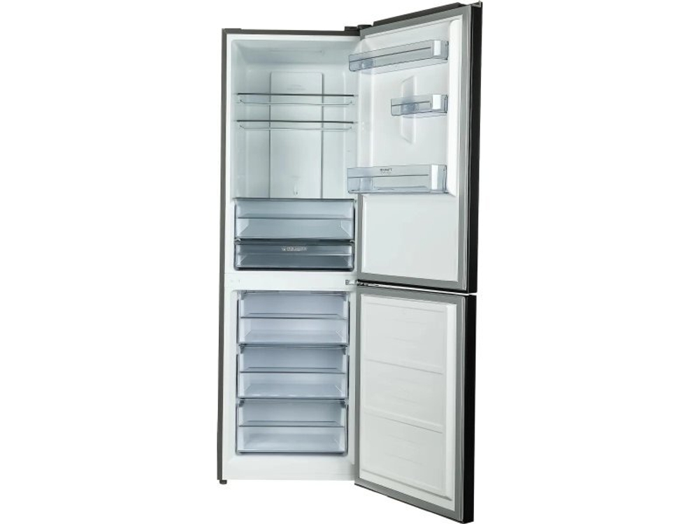 Холодильник Kraft TNC-NF403D Total No Frost черная сталь