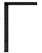 Угольник цельнометаллический 600х400 VERTEXTOOLS 3041-600