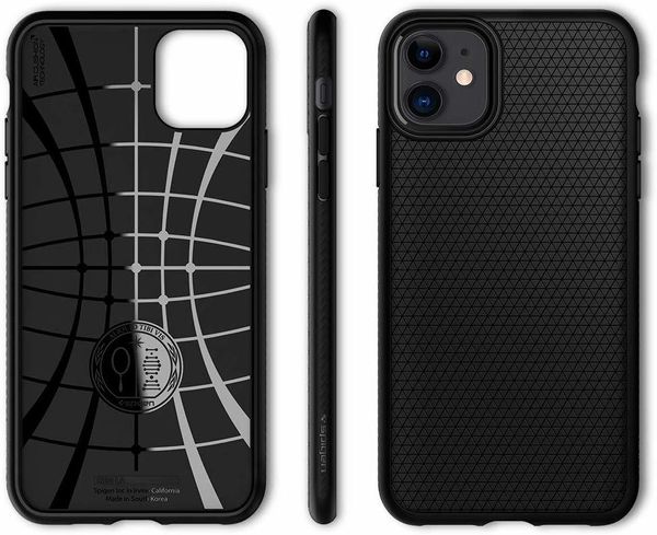 Чехол Spigen Liquid Air Armor Designed для Apple iPhone 11 Case (2019) - Matte Black