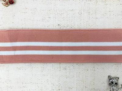 Подвязы трикотажные, ш. 6 см, L 120 см, розовый