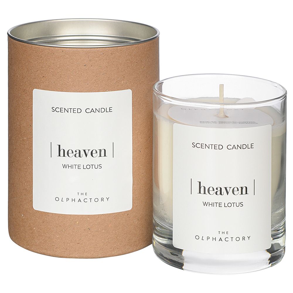 Свеча ароматическая The Olphactory, Heaven, White Lotus (новая), 40 ч
