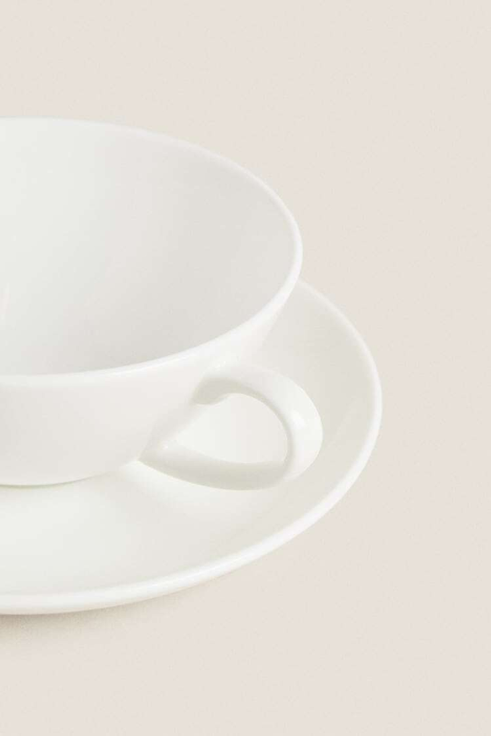 ZARA HOME КРУЖКА ИЗ ТОНКОГО ФАРФОРА, БЕЛЫЙ