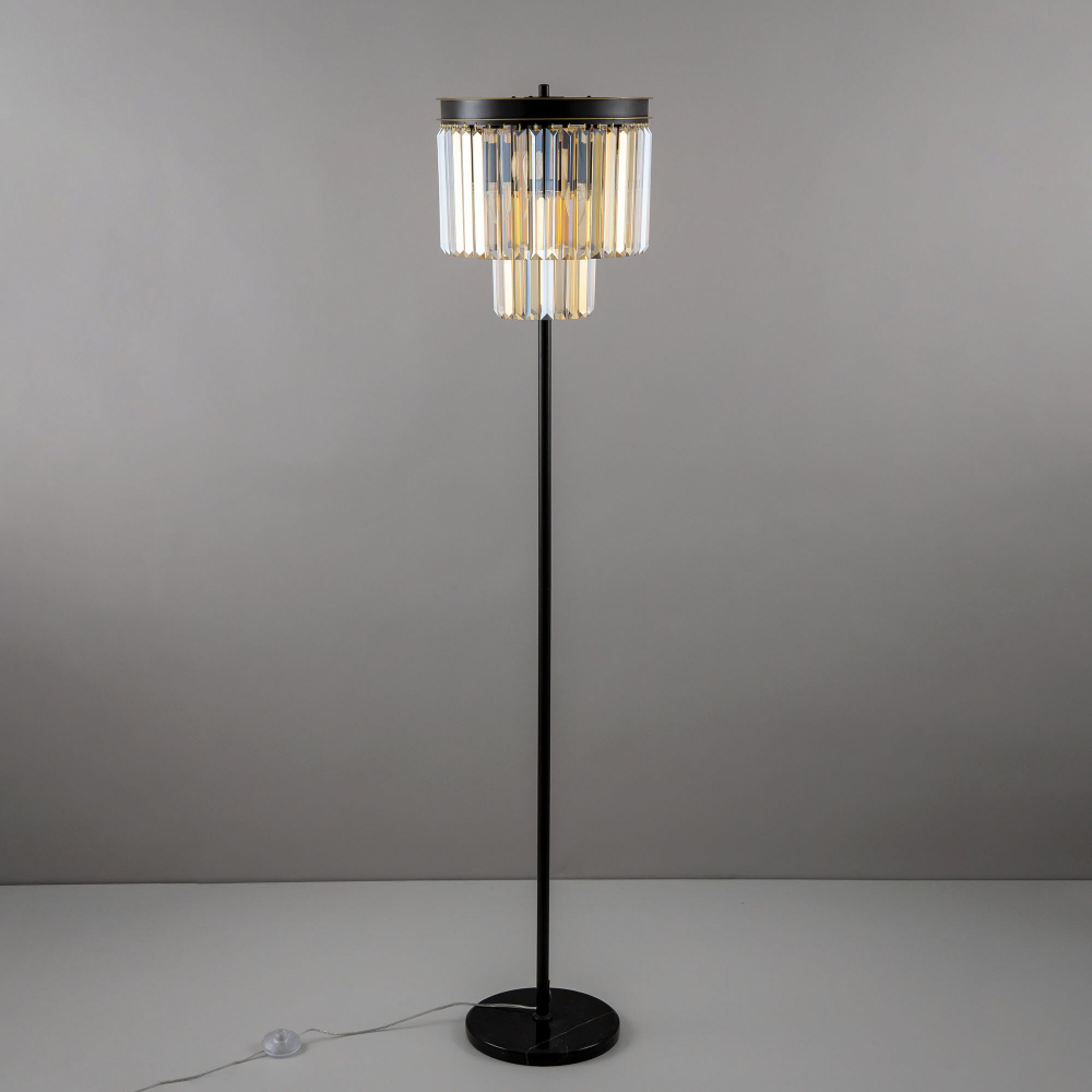 Citilux Мартин CL332962 Торшер хрустальный Шампань