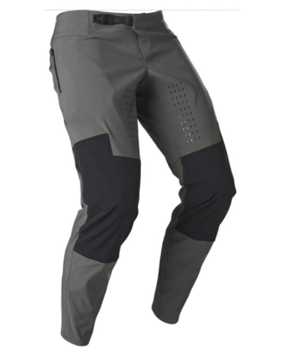 Штаны кроссовые Fox style серо-чёрные M