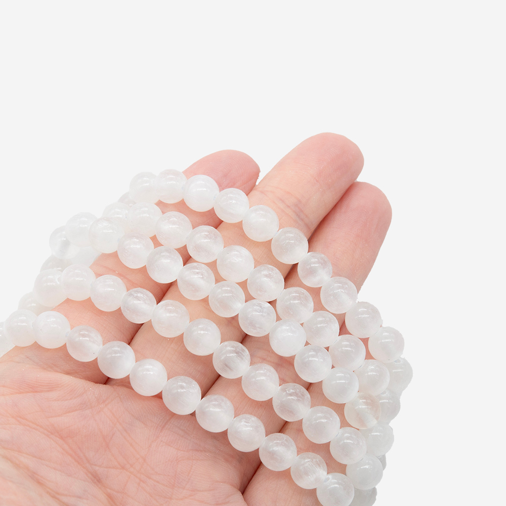 Селенит натуральный, шар, 6,3мм