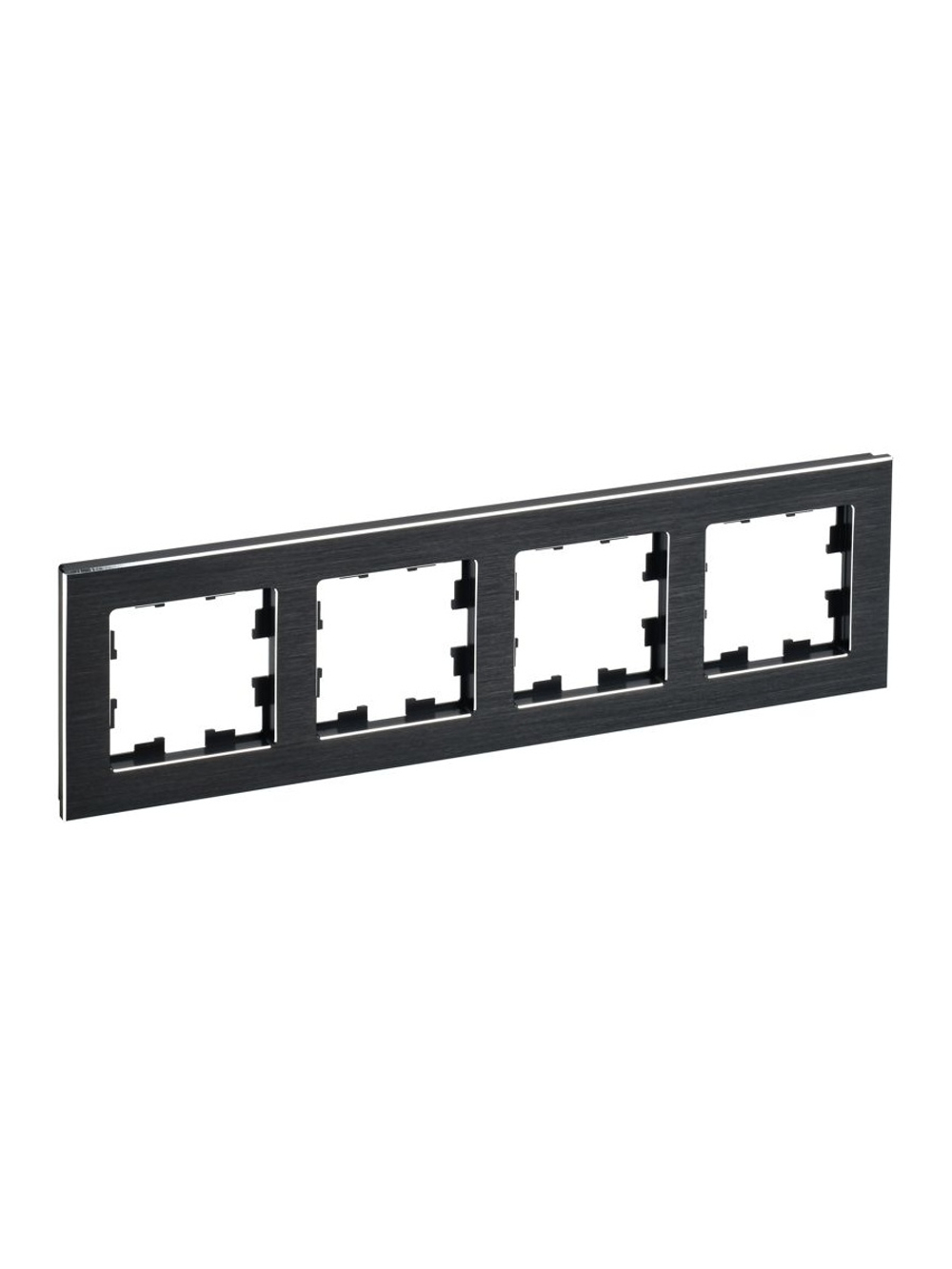 Рамка 4-м BRITE РУ-4-1-БрЧ металл черн. IEK BR-M42-M-K02