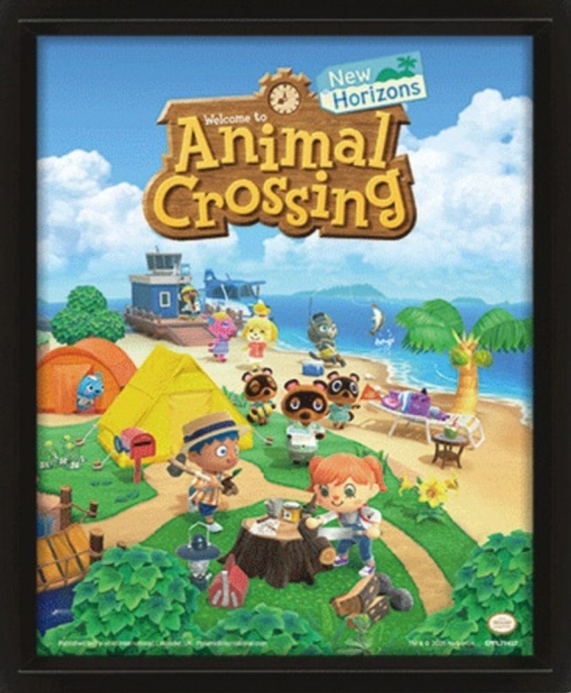 Постер 3D Animal Crossing (New Horizons) купить по цене 990 руб в  интернет-магазине комиксов Geek Trip