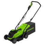 Газонокосилка Greenworks 24V GD24LM33 (33 см) бесщеточная аккумуляторная -  АКБ 4 А/Ч