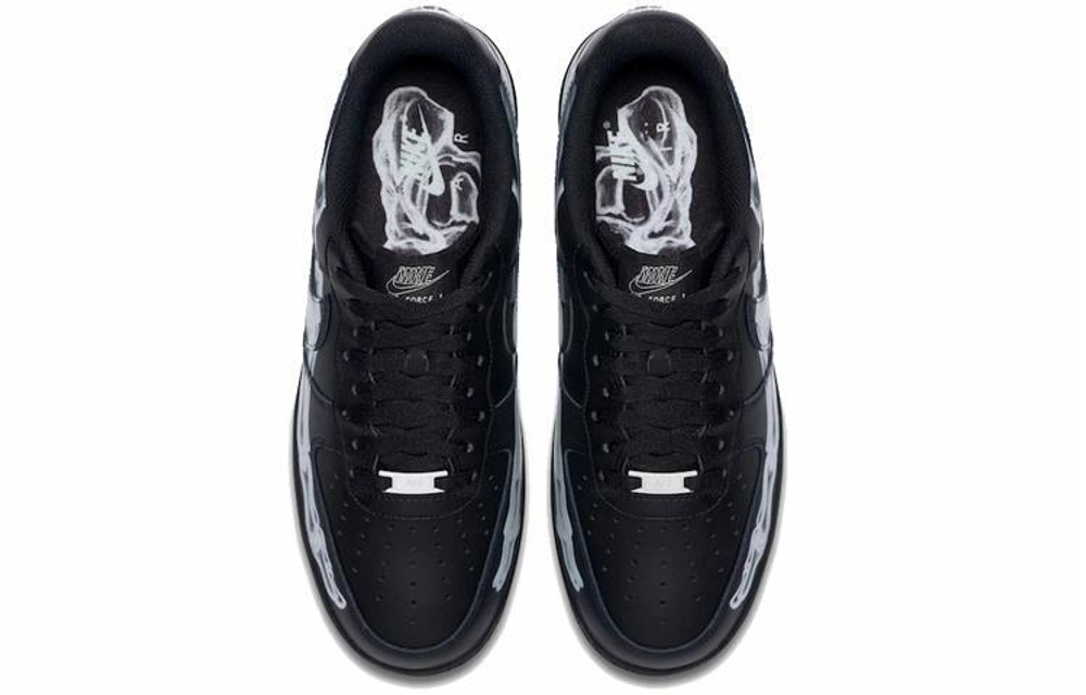 Кроссовки Nike Air Force 1 Skeleton 'Black On Black'