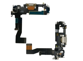 Шлейф для iPhone 12/12 Pro на системный разъем/микрофон Белый - Премиум