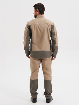 Костюм "Дрим" брюки (бежевый/олива)
