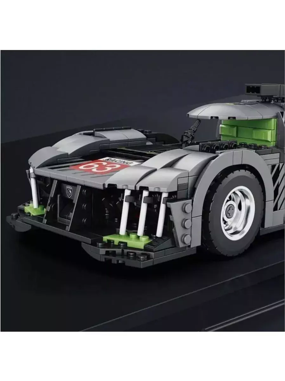 Конструктор Гибридный гиперкар Peugeot 9x8 1338 деталей