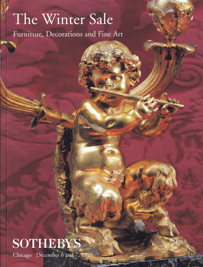 Каталог аукциона Sotheby's, Чикаго, Зимние торги: мебель, живопись и декоративно-прикладное искусство от 6 и 7 декабря 1999 года