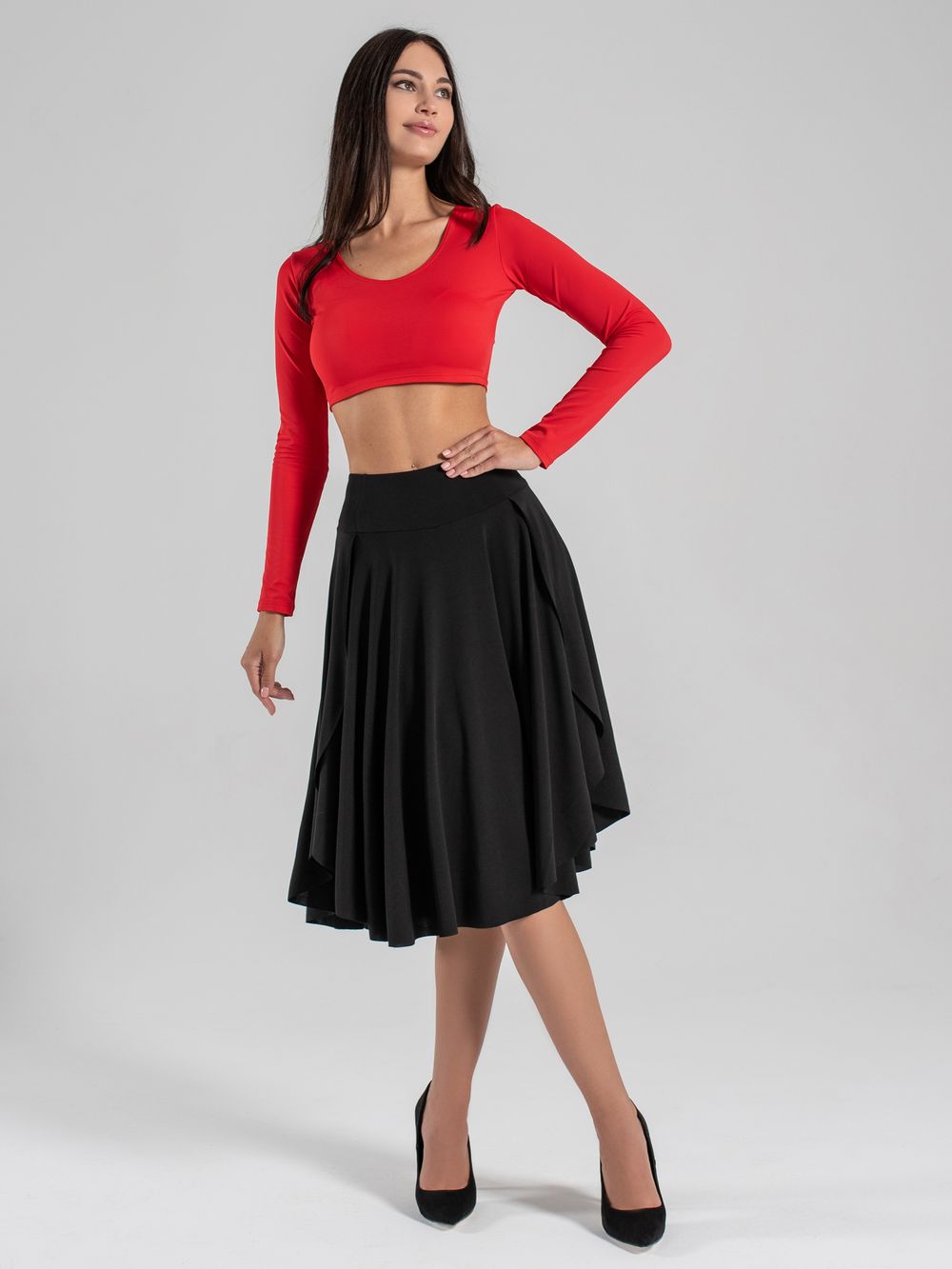 Шорты-юбка Dolly Max OIL, Черный