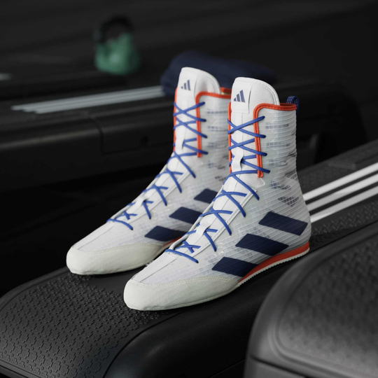 Adidas Высокие кроссовки Box Hog 4, белый/синий