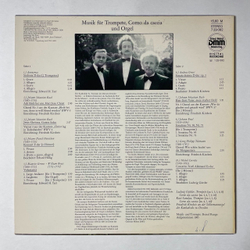 Винтажная виниловая пластинка LP Ludwig Guttler, Kurt Sandau, Friedrich Kircheis Musik Fur Trompete, Corno Da Caccia Und Orgel (ГДР 1987)