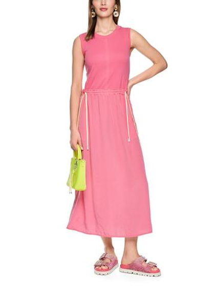 Marc Cain Платье комбинированное с кулиской на талии