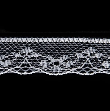 Кружево капрон, ш.2см. 325-1 цв.белый