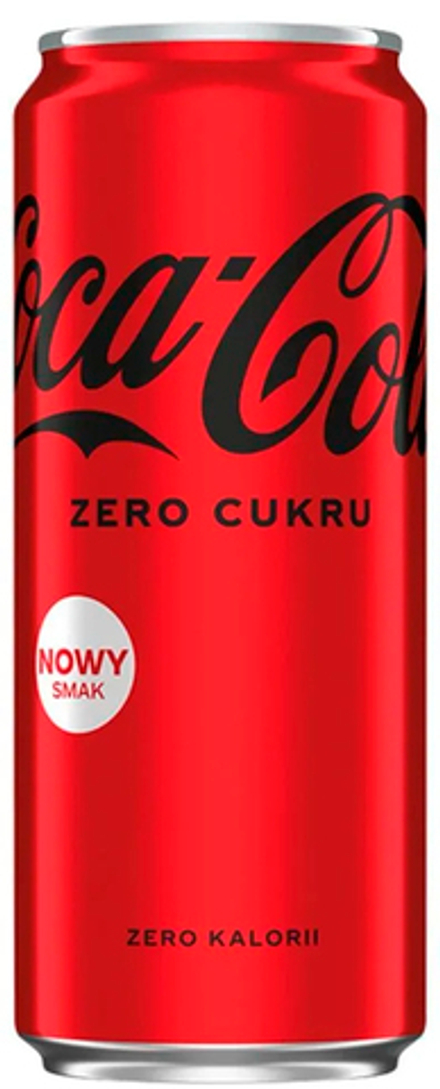 Газированный напиток Coca Cola Zero Slim Can 0.33 - банка