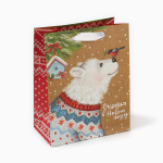 Пакет крафтовый 18×23×10см. вертикальный «Счастья в Новом году» (Дарите Счастье)