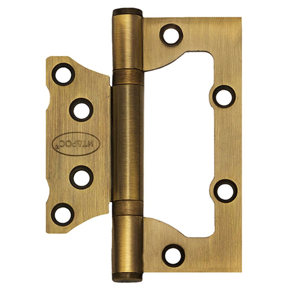 Петля дверная ИТАРОС без врезки 100x75x2 старая бронза АВ