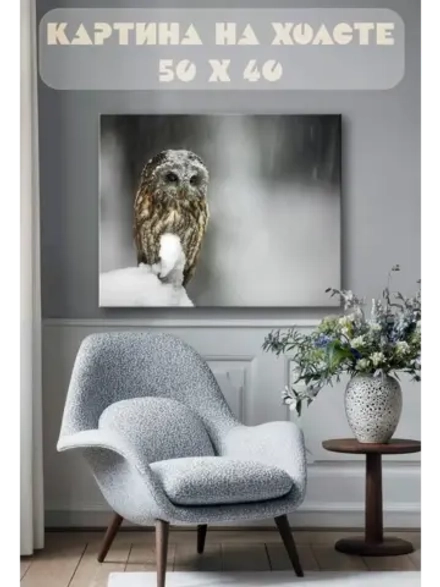 Картина на стену 40 X 50 Сова