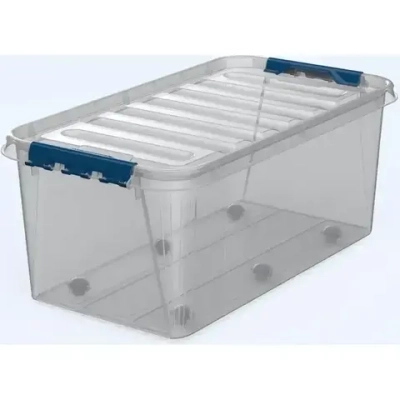 Ящик с крышкой 55л на колесах Профи комфорт